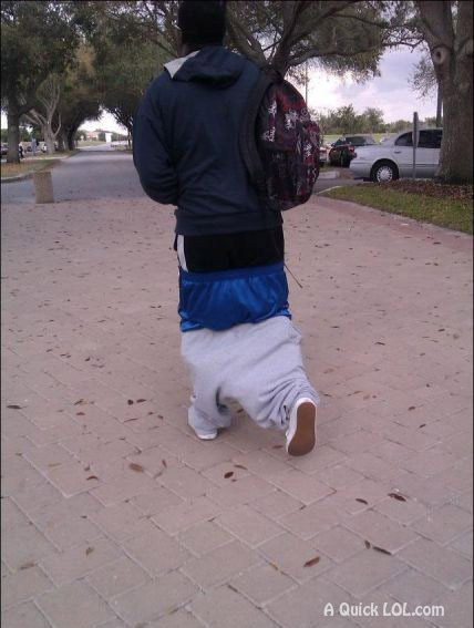 TOO MUCH PANTS WORN WRONG